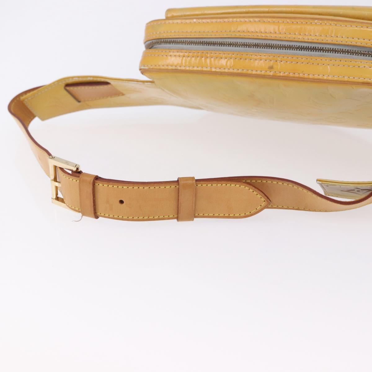 LOUIS VUITTON Monogram Vernis Fulton Waist Bag Gris M91041 LV Auth 198975