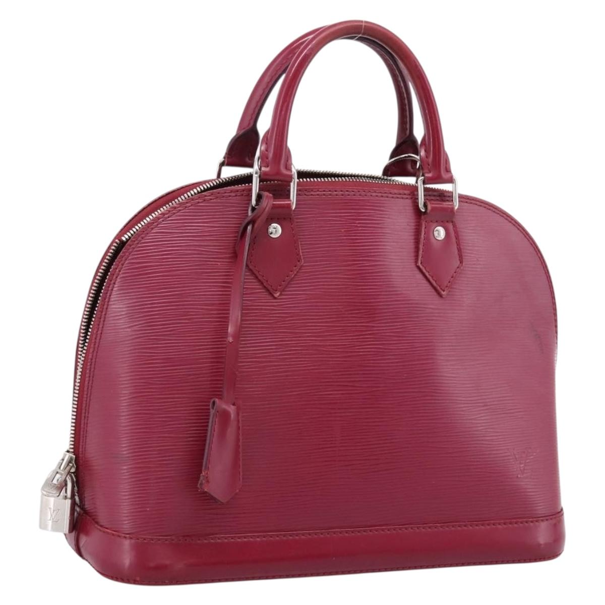 LOUIS VUITTON Epi Alma PM Hand Bag Fuchsia M40490 LV Auth 198976