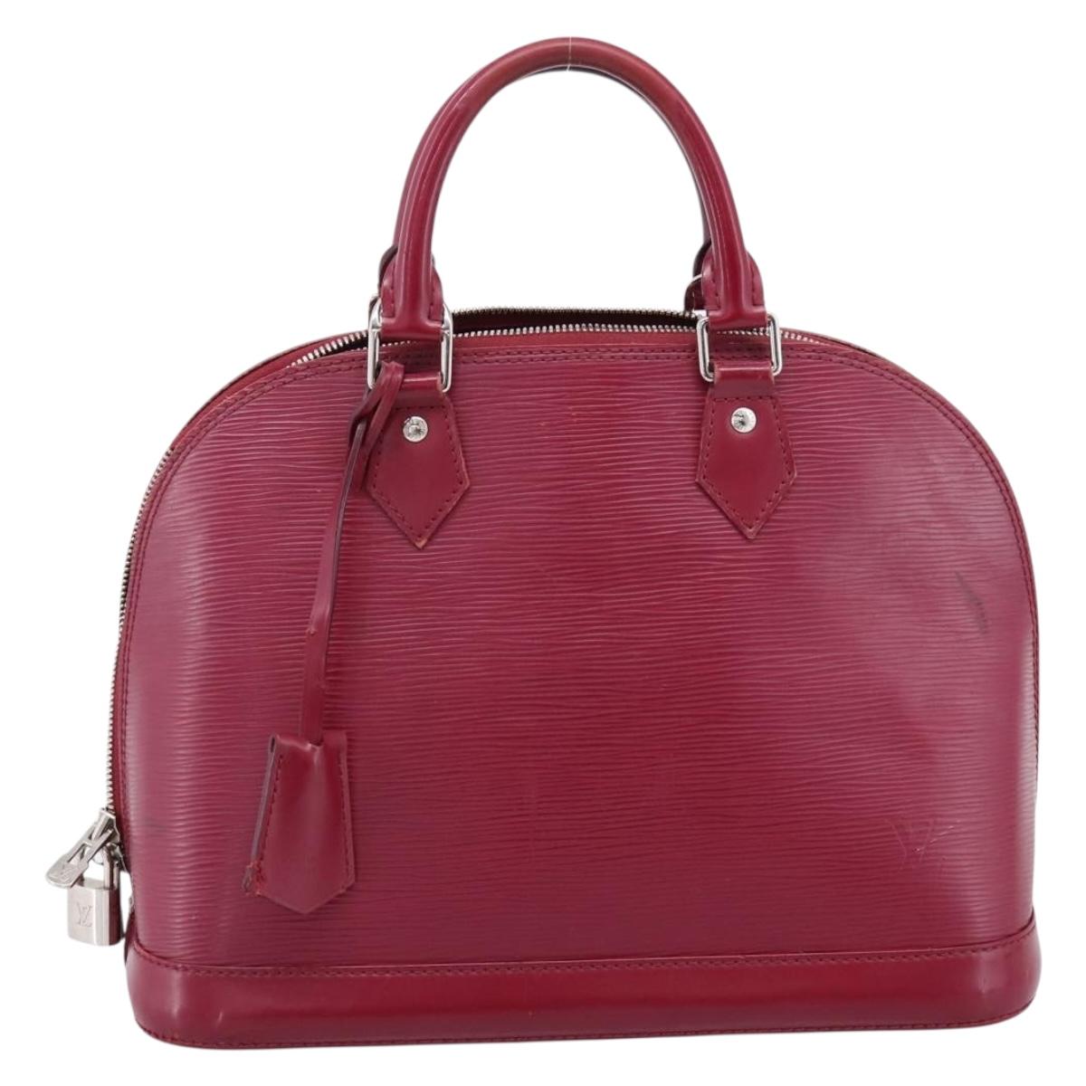 LOUIS VUITTON Epi Alma PM Hand Bag Fuchsia M40490 LV Auth 198976