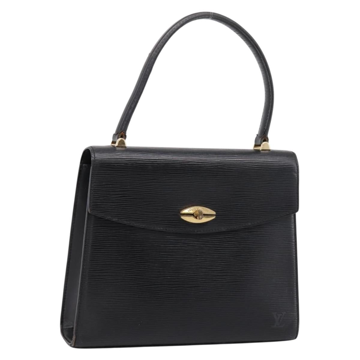 LOUIS VUITTON Epi Malesherbes Hand Bag Black M52372 LV Auth 198977