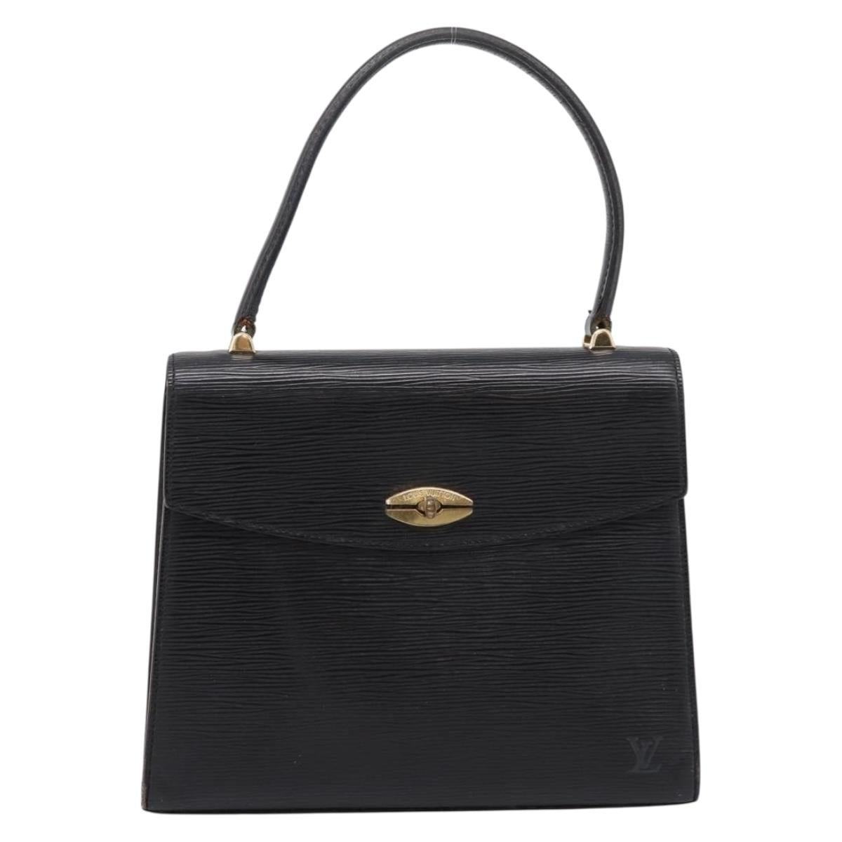 LOUIS VUITTON Epi Malesherbes Hand Bag Black M52372 LV Auth 198977