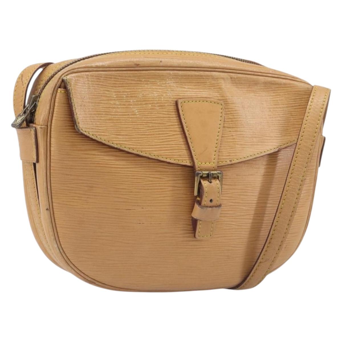 LOUIS VUITTON Epi Jeune Fille MM Shoulder Bag Winnipeg Beige M52156 Auth 198978