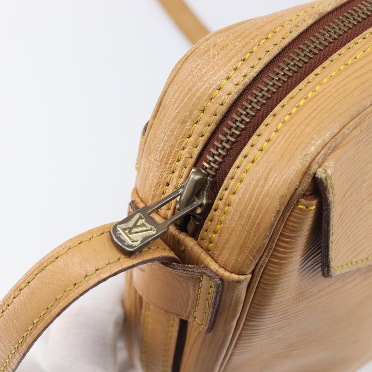 LOUIS VUITTON Epi Jeune Fille MM Shoulder Bag Winnipeg Beige M52156 Auth 198978