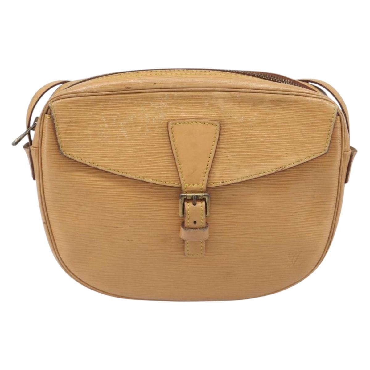 LOUIS VUITTON Epi Jeune Fille MM Shoulder Bag Winnipeg Beige M52156 Auth 198978