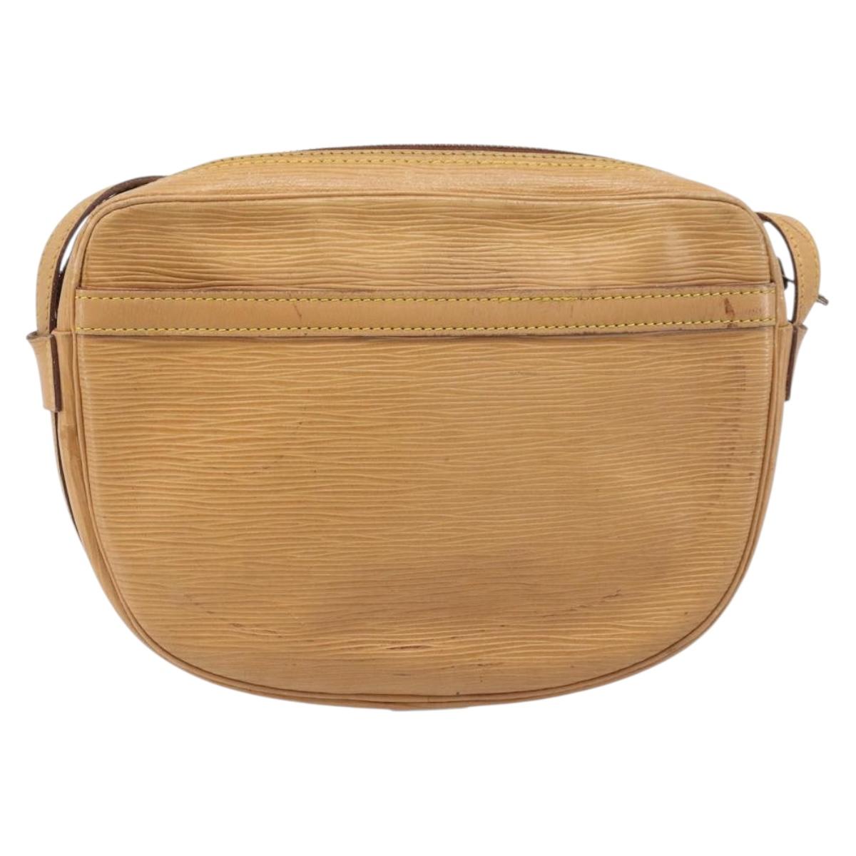 LOUIS VUITTON Epi Jeune Fille MM Shoulder Bag Winnipeg Beige M52156 Auth 198978