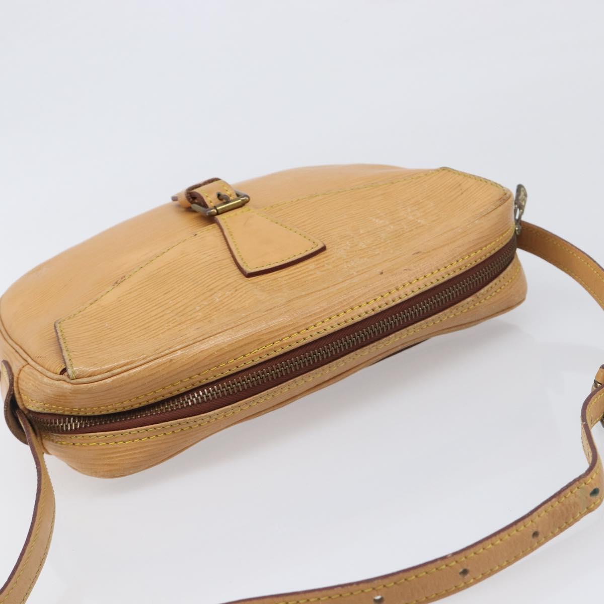 LOUIS VUITTON Epi Jeune Fille MM Shoulder Bag Winnipeg Beige M52156 Auth 198978