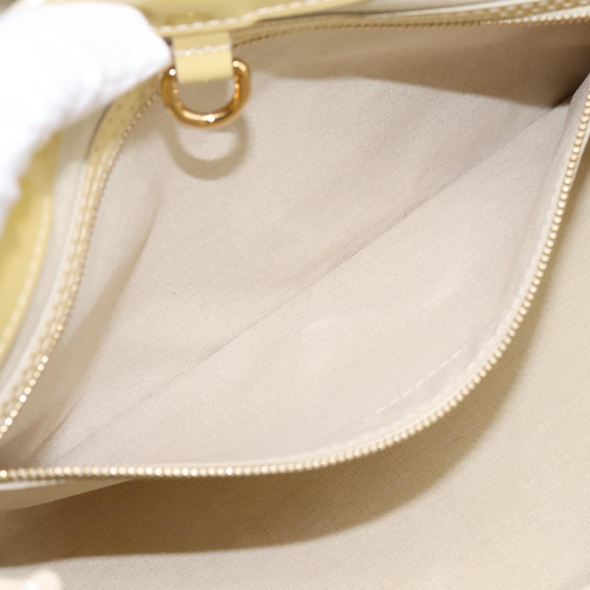 LOUIS VUITTON Monogram Vernis Wilshire PM Hand Bag Broncorail M91452 Auth 198982