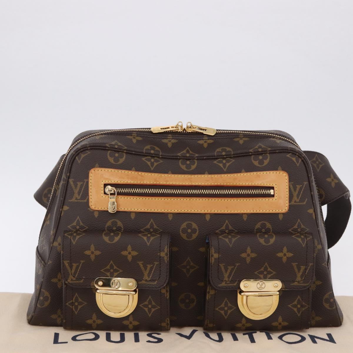 LOUIS VUITTON Monogram Hudson GM Shoulder Bag SPO M40045 LV Auth 198983SAV