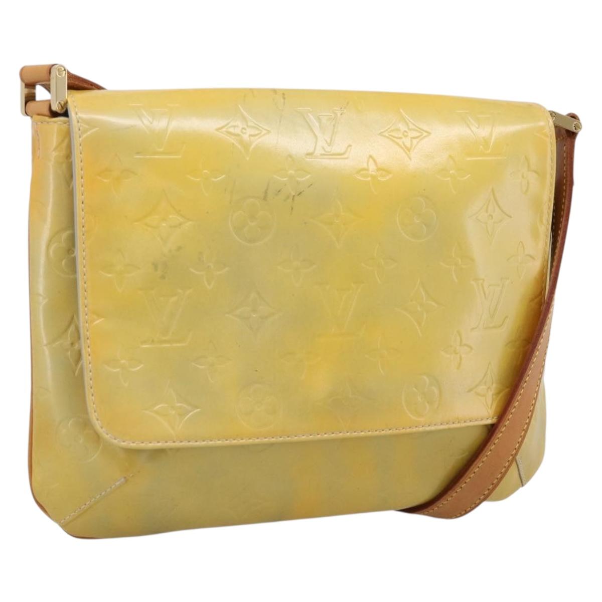LOUIS VUITTON Monogram Vernis Thompson Street Bag Gris M91008 LV Auth 198985