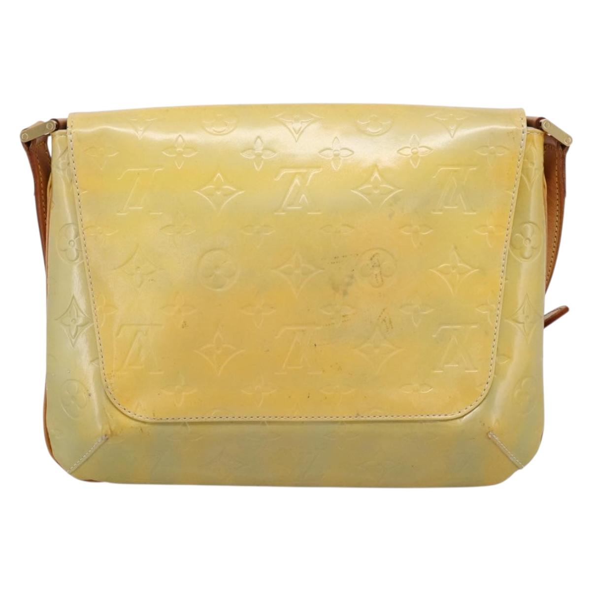 LOUIS VUITTON Monogram Vernis Thompson Street Bag Gris M91008 LV Auth 198985