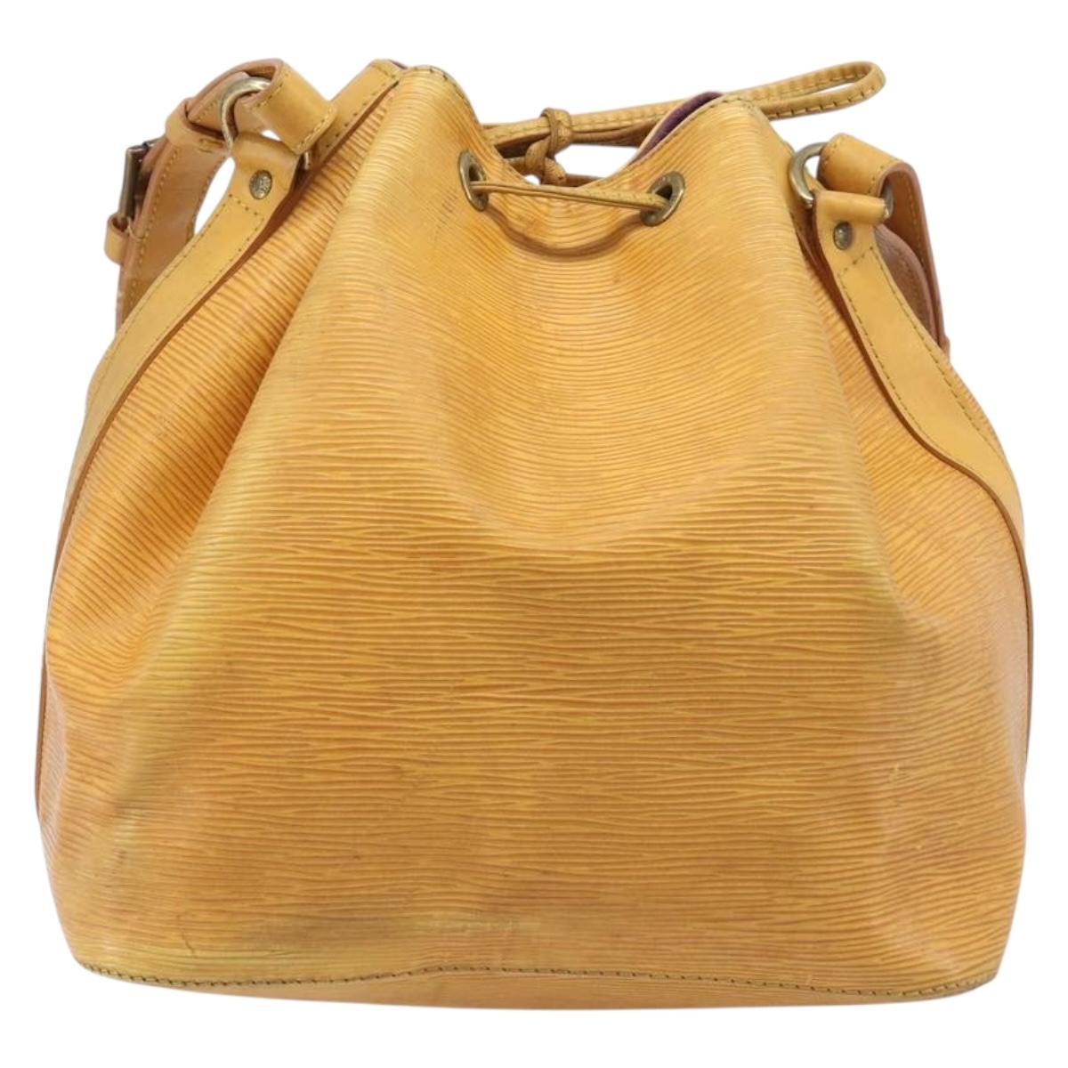 LOUIS VUITTON Epi Petit Noe Shoulder Bag Tassili Yellow M44109 LV Auth 198986
