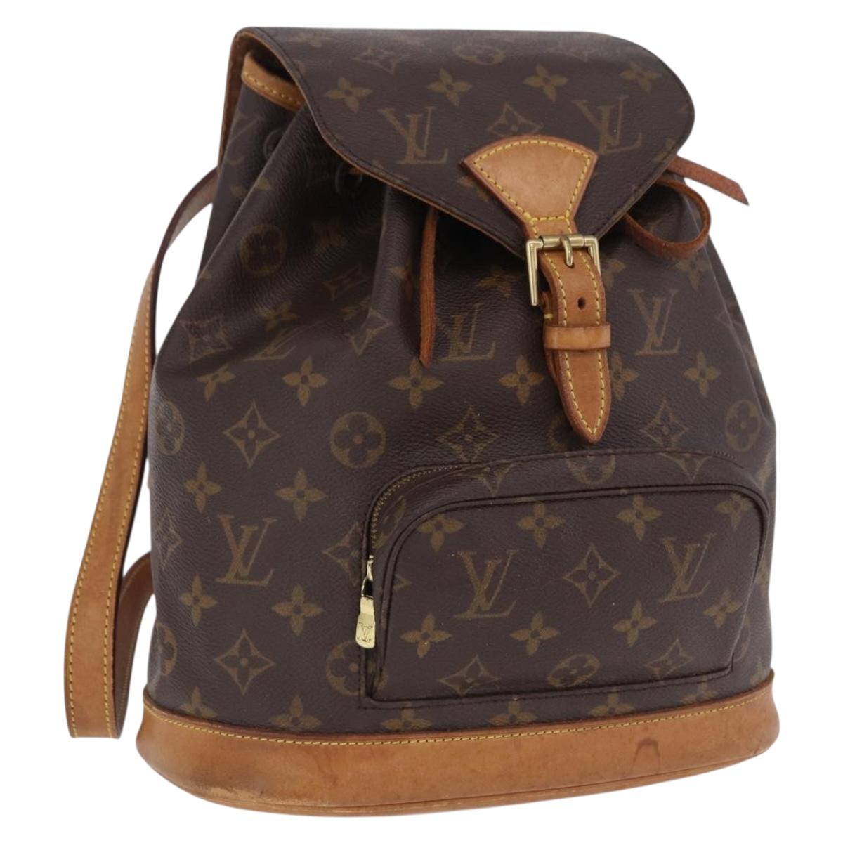 LOUIS VUITTON Monogram Montsouris MM Backpack M51136 LV Auth 198987