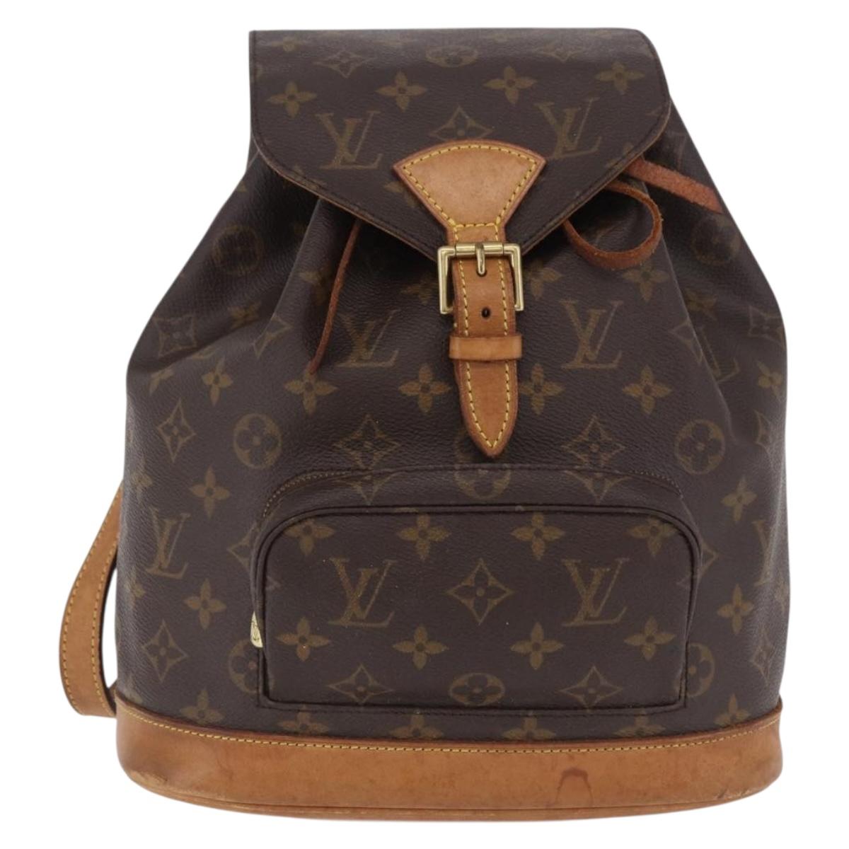 LOUIS VUITTON Monogram Montsouris MM Backpack M51136 LV Auth 198987