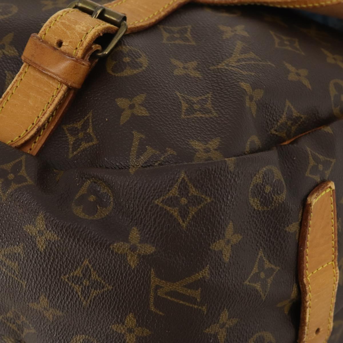 LOUIS VUITTON Monogram Saumur 43 Shoulder Bag M42252 LV Auth 198992