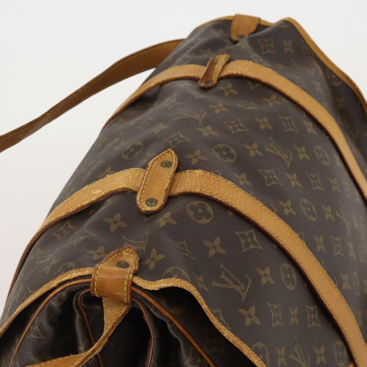 LOUIS VUITTON Monogram Saumur 43 Shoulder Bag M42252 LV Auth 198992