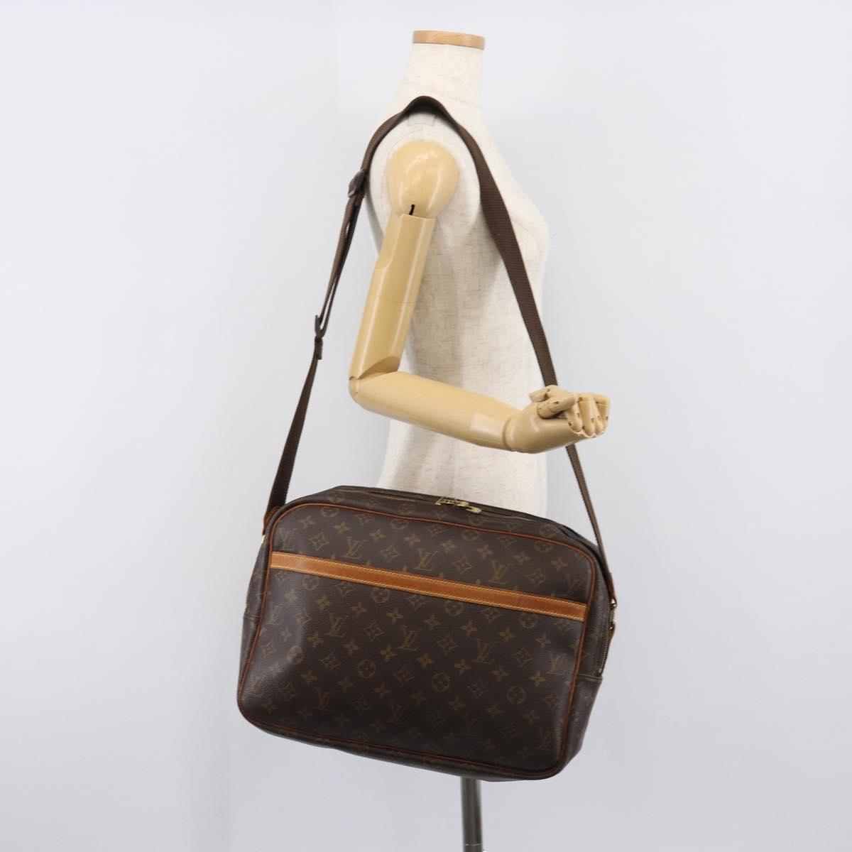 LOUIS VUITTON Monogram Reporter GM Shoulder Bag M45252 LV Auth 198993