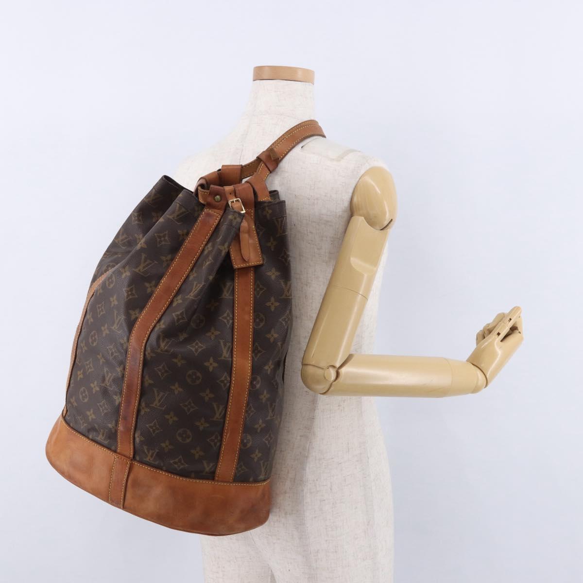 LOUIS VUITTON Monogram Randonnee GM Shoulder Bag M42244 LV Auth 198995