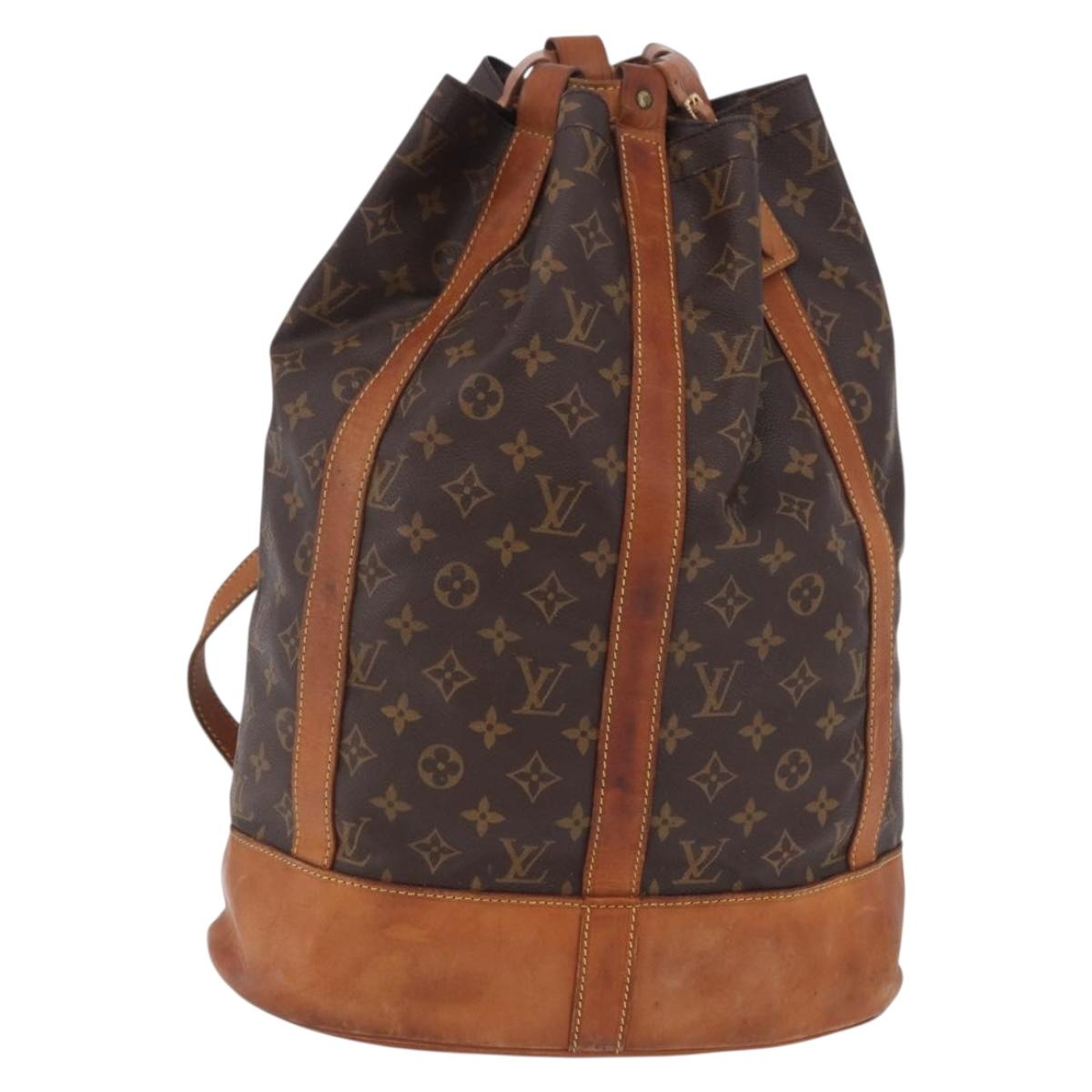 LOUIS VUITTON Monogram Randonnee GM Shoulder Bag M42244 LV Auth 198995