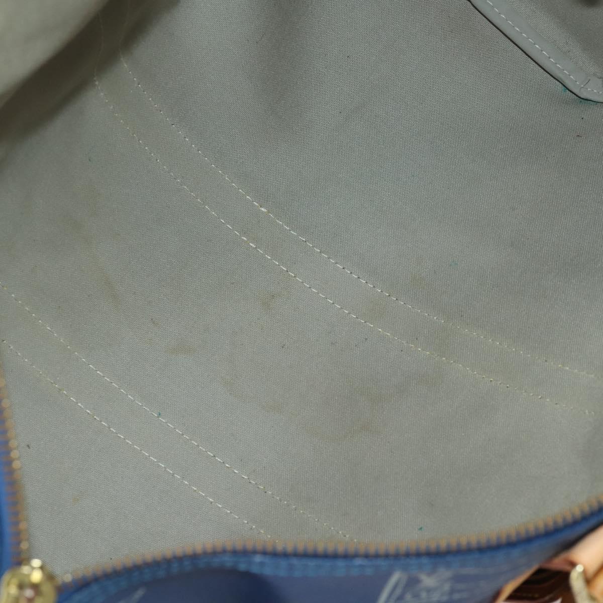LOUIS VUITTON LV Cup Keepall 45 Boston Bag Blue M80014 LV Auth 198996A
