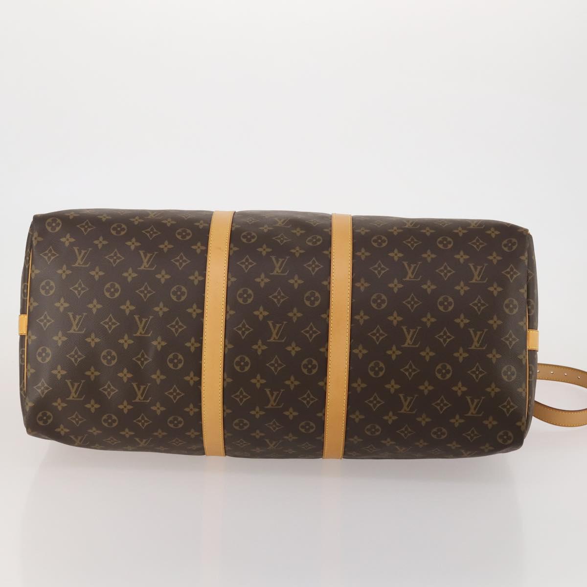 LOUIS VUITTON Monogram Keepall Bandouliere 60 Boston Bag M41412 LV Auth 198997A