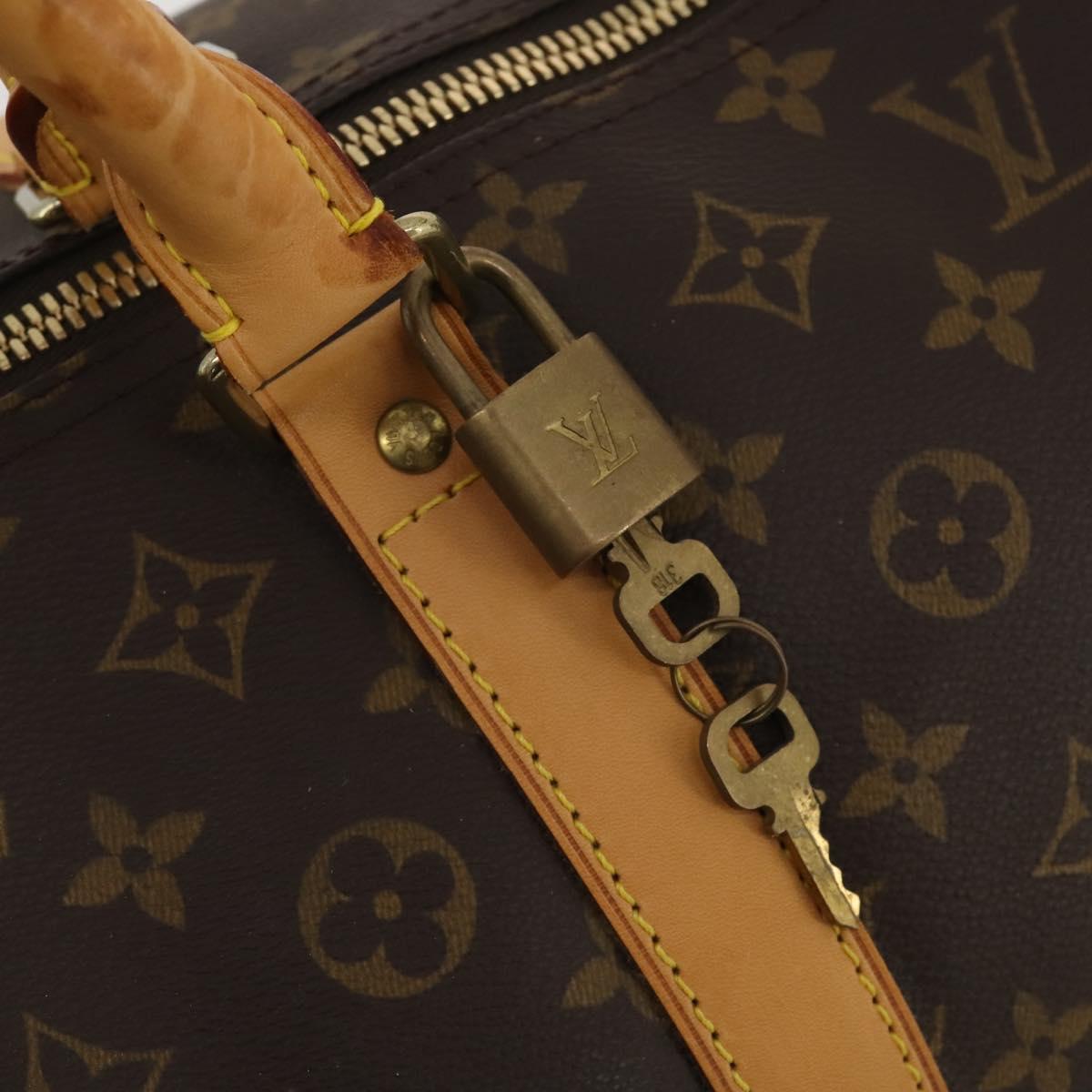 LOUIS VUITTON Monogram Keepall Bandouliere 60 Boston Bag M41412 LV Auth 198997A