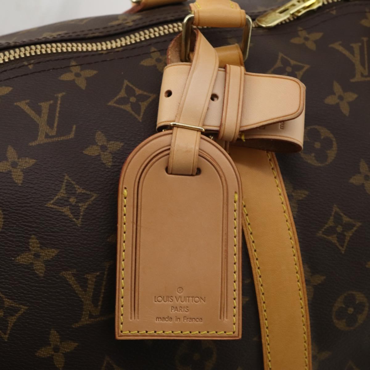 LOUIS VUITTON Monogram Keepall Bandouliere 60 Boston Bag M41412 LV Auth 198997A
