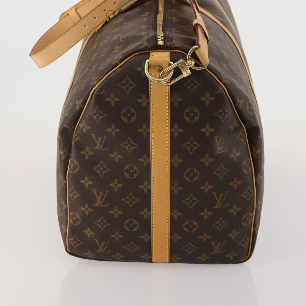 LOUIS VUITTON Monogram Keepall Bandouliere 60 Boston Bag M41412 LV Auth 198997A