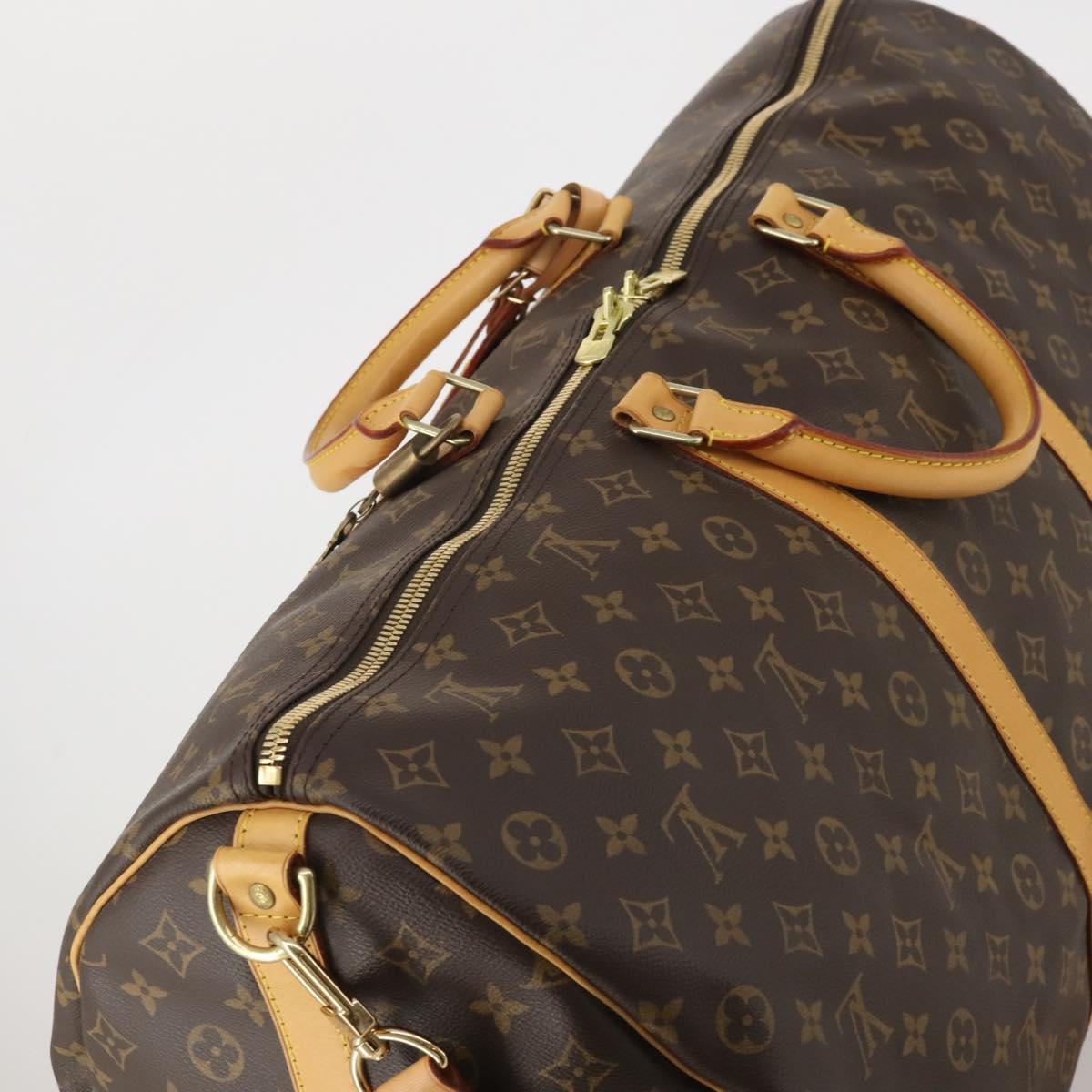 LOUIS VUITTON Monogram Keepall Bandouliere 60 Boston Bag M41412 LV Auth 198997A