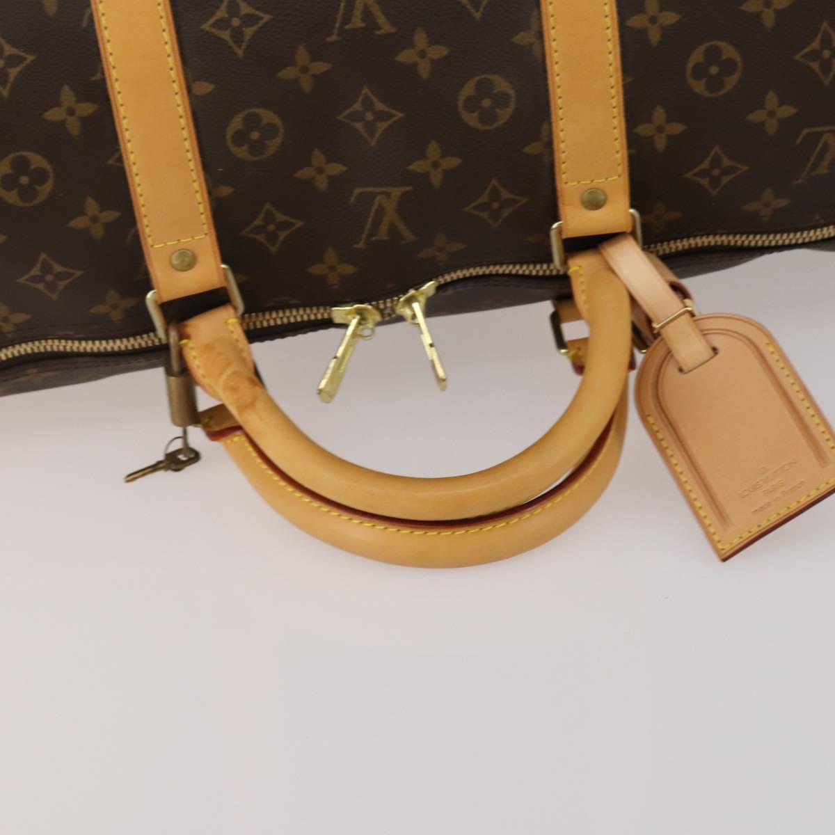 LOUIS VUITTON Monogram Keepall Bandouliere 60 Boston Bag M41412 LV Auth 198997A
