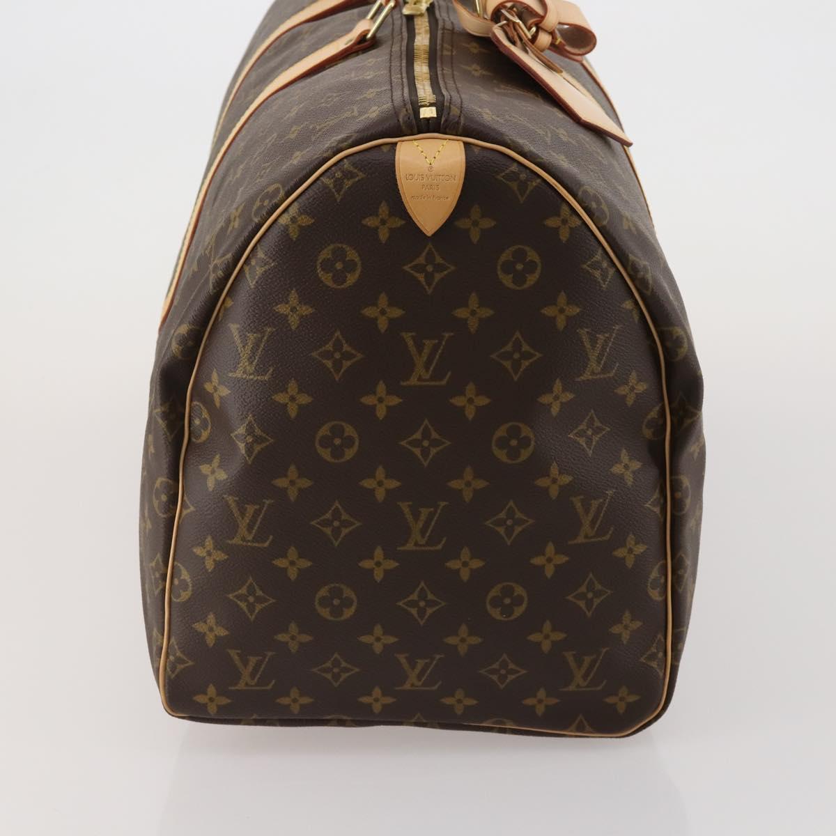 LOUIS VUITTON Monogram Keepall 55 Boston Bag M41424 LV Auth 198998V