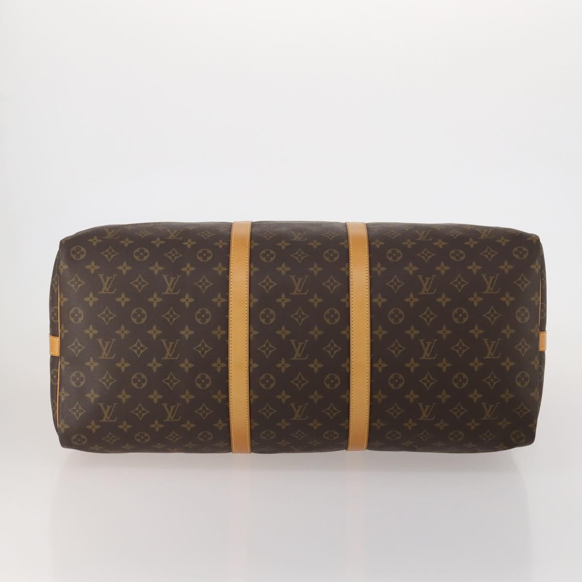 LOUIS VUITTON Monogram Keepall Bandouliere 60 Boston Bag M41412 LV Auth 198999V