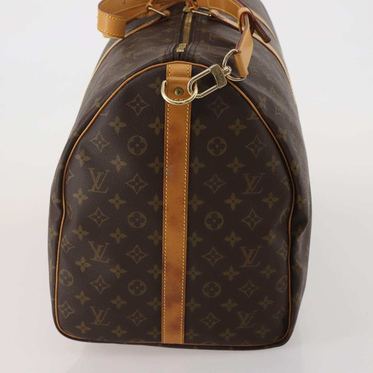 LOUIS VUITTON Monogram Keepall Bandouliere 60 Boston Bag M41412 LV Auth 198999V