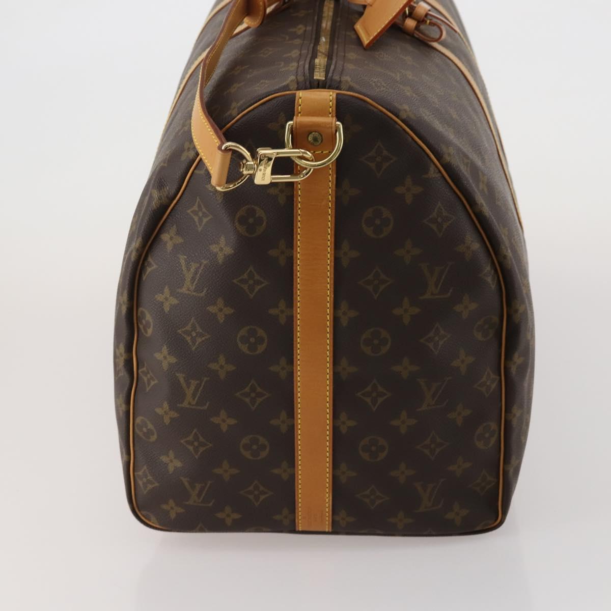 LOUIS VUITTON Monogram Keepall Bandouliere 60 Boston Bag M41412 LV Auth 198999V
