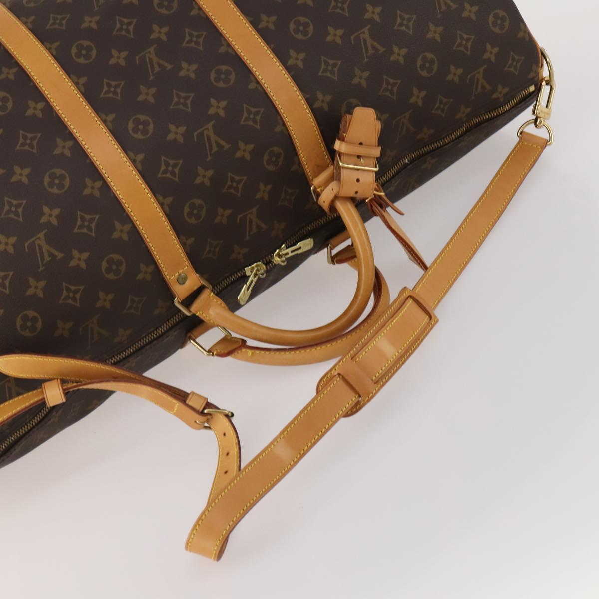 LOUIS VUITTON Monogram Keepall Bandouliere 60 Boston Bag M41412 LV Auth 198999V