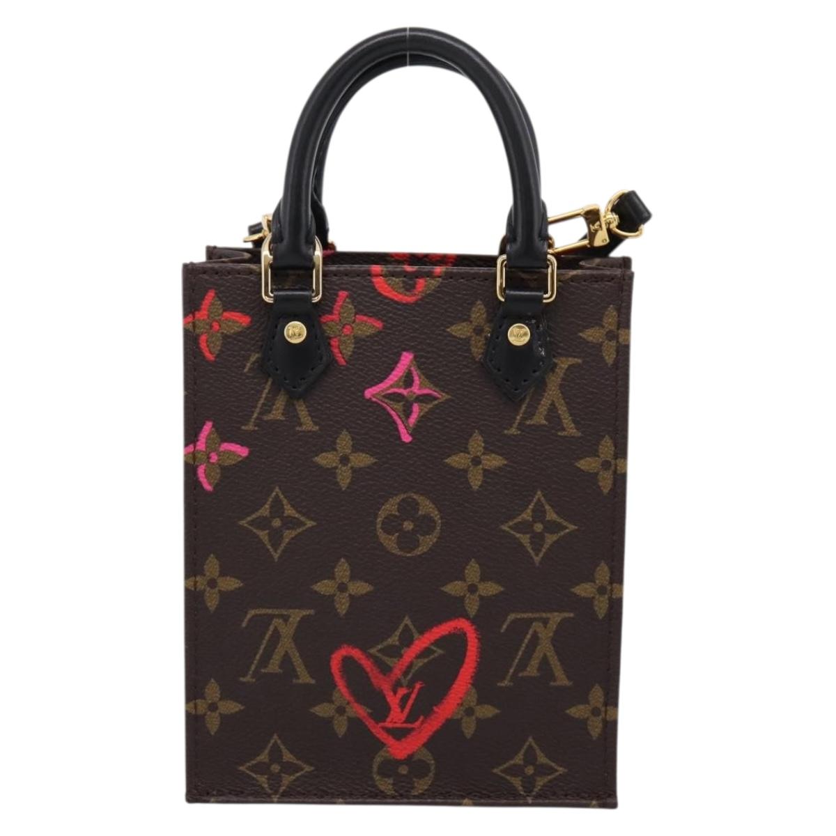 LOUIS VUITTON Monogram Falling in Love Petit Sac Plat 2way M80839 Auth 199000M