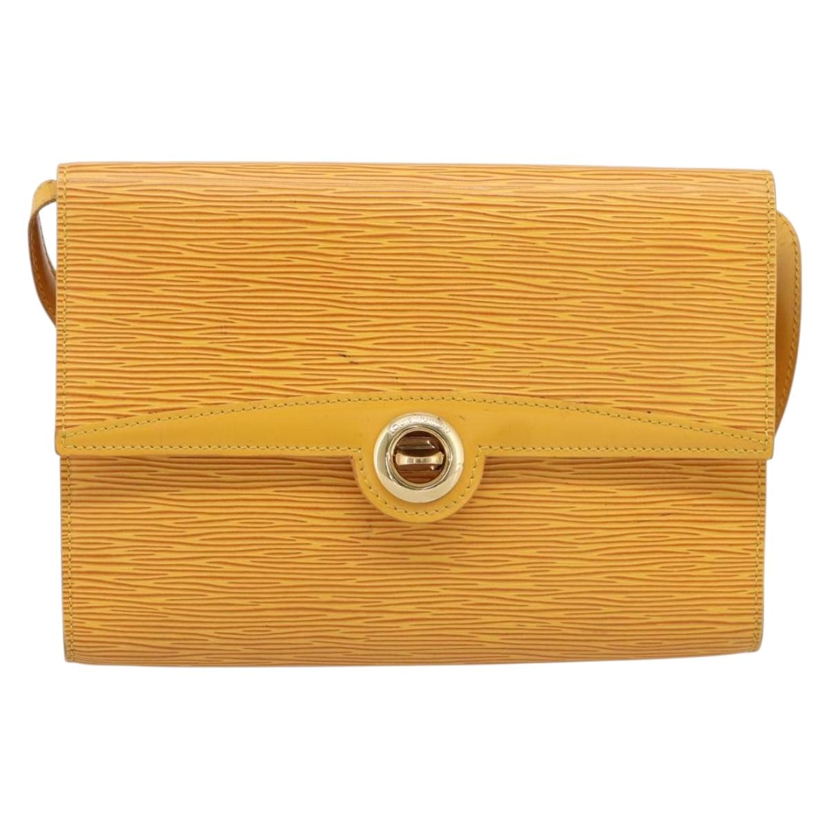 LOUIS VUITTON Epi Pochette Arche Shoulder Bag Yellow M52579 LV Auth 199007