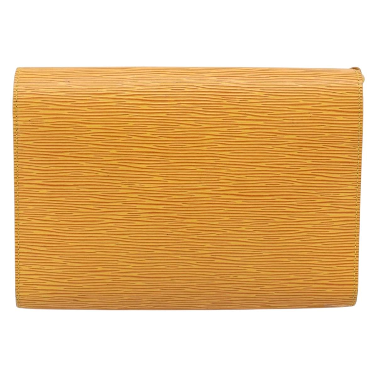 LOUIS VUITTON Epi Pochette Arche Shoulder Bag Yellow M52579 LV Auth 199007