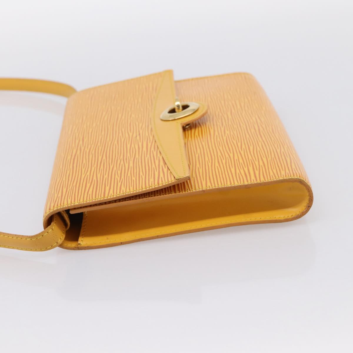 LOUIS VUITTON Epi Pochette Arche Shoulder Bag Yellow M52579 LV Auth 199007