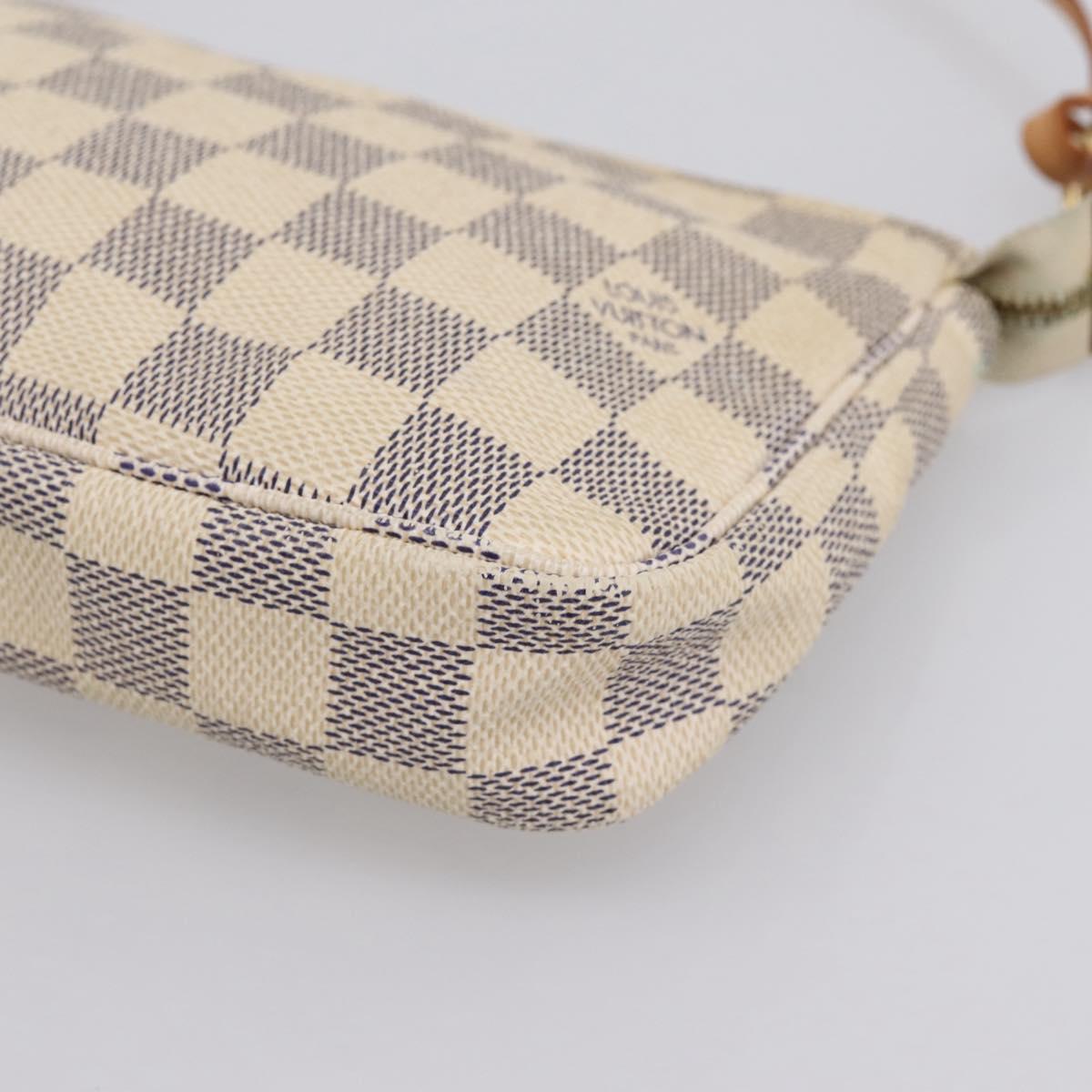 LOUIS VUITTON Damier Azur Pochette Accessoires Pouch N51986 LV Auth 199008