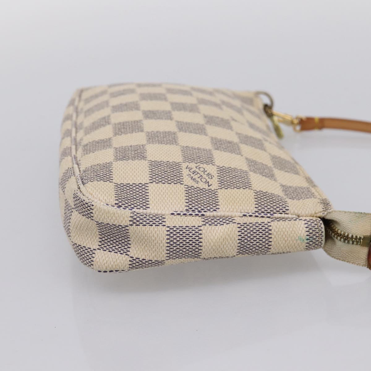 LOUIS VUITTON Damier Azur Pochette Accessoires Pouch N51986 LV Auth 199008