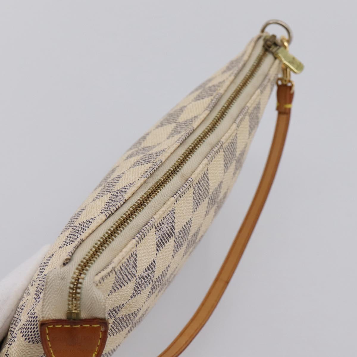 LOUIS VUITTON Damier Azur Pochette Accessoires Pouch N51986 LV Auth 199008