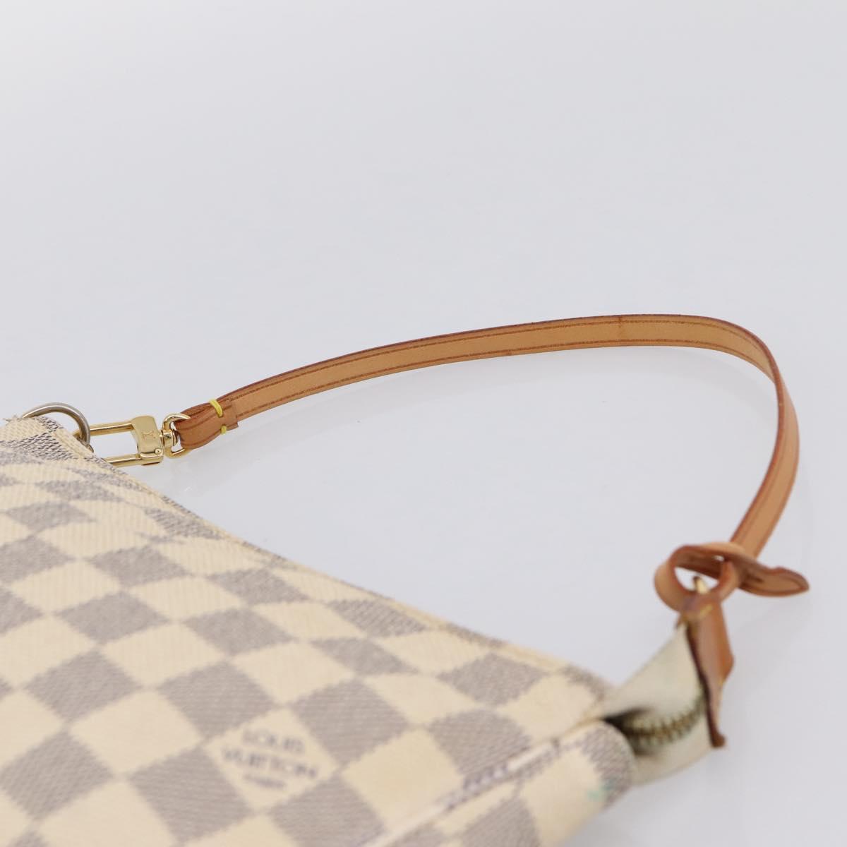 LOUIS VUITTON Damier Azur Pochette Accessoires Pouch N51986 LV Auth 199008