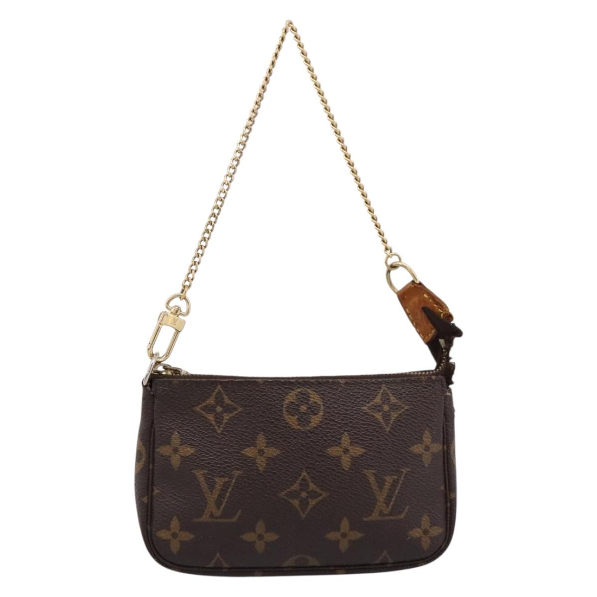 LOUIS VUITTON Monogram Mini Pochette Accessoires Pouch M58009 LV Auth 199009