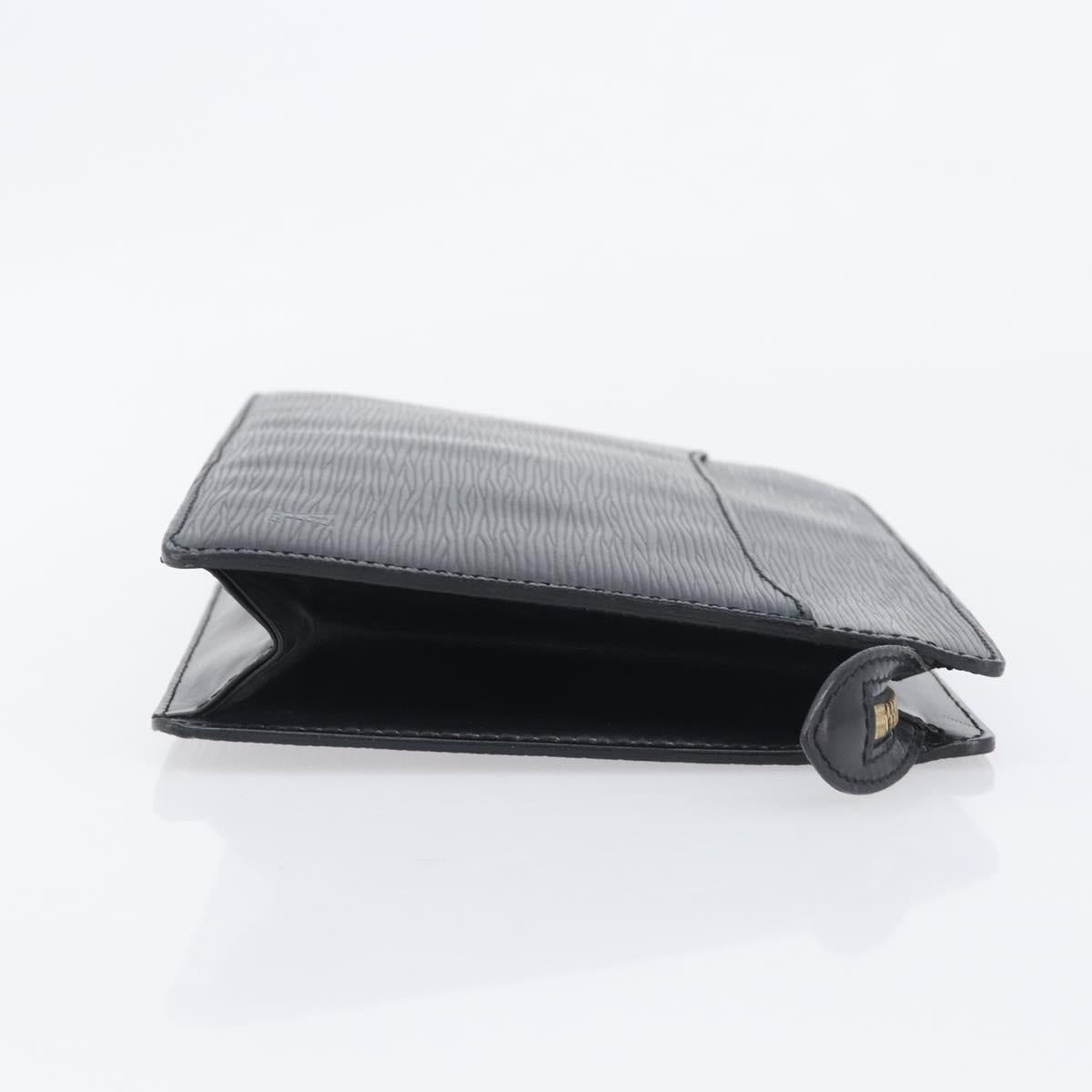 LOUIS VUITTON Epi Pochette Homme Clutch Bag Black M52522 LV Auth 199013