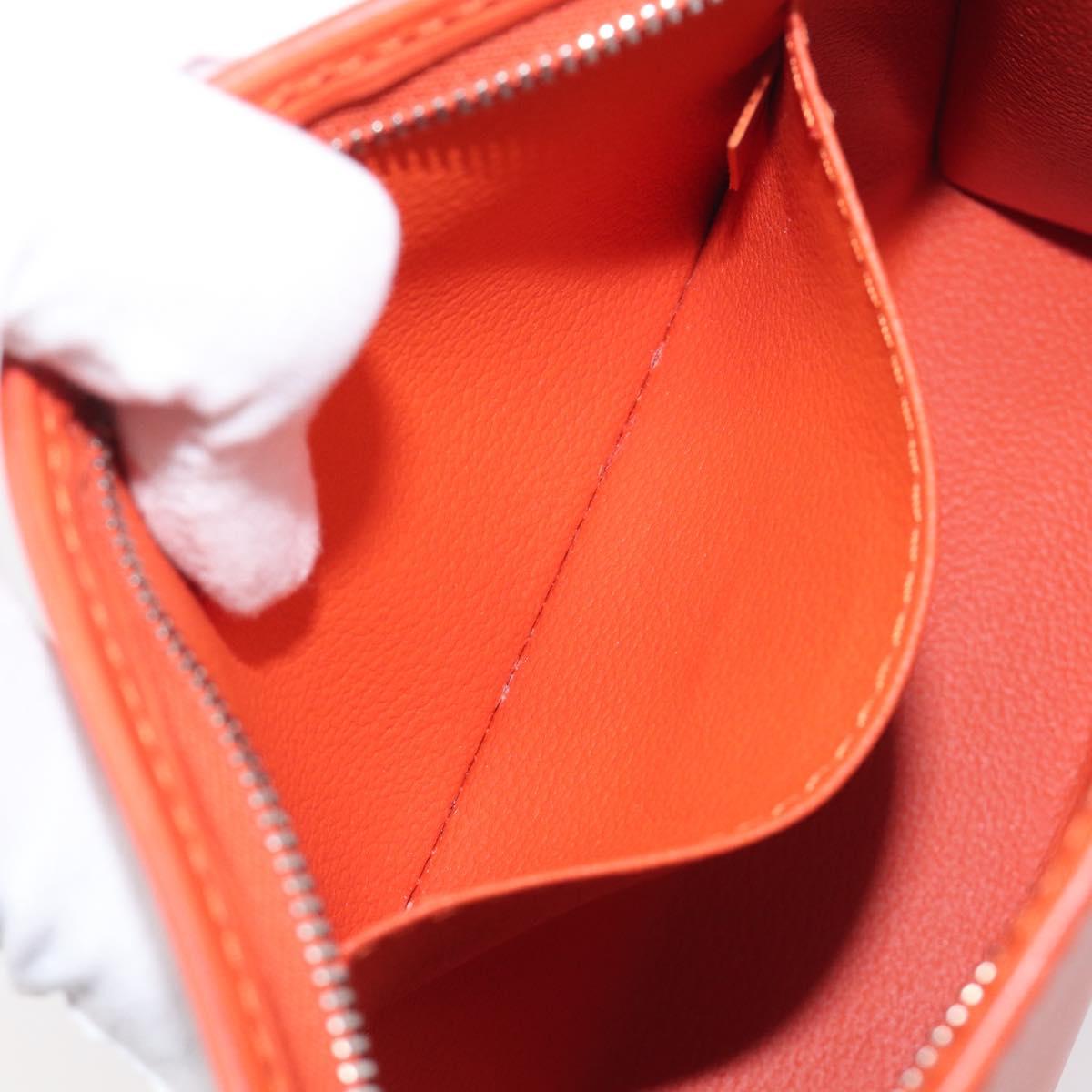 LOUIS VUITTON Epi Posh Toilette 19 Clutch Bag Orange Pimon LV Auth 199014A