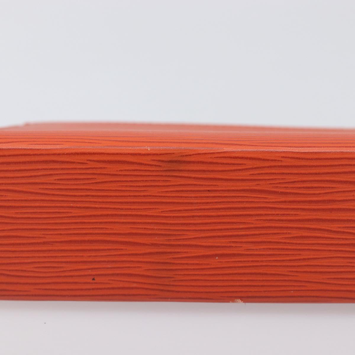 LOUIS VUITTON Epi Posh Toilette 19 Clutch Bag Orange Pimon LV Auth 199014A