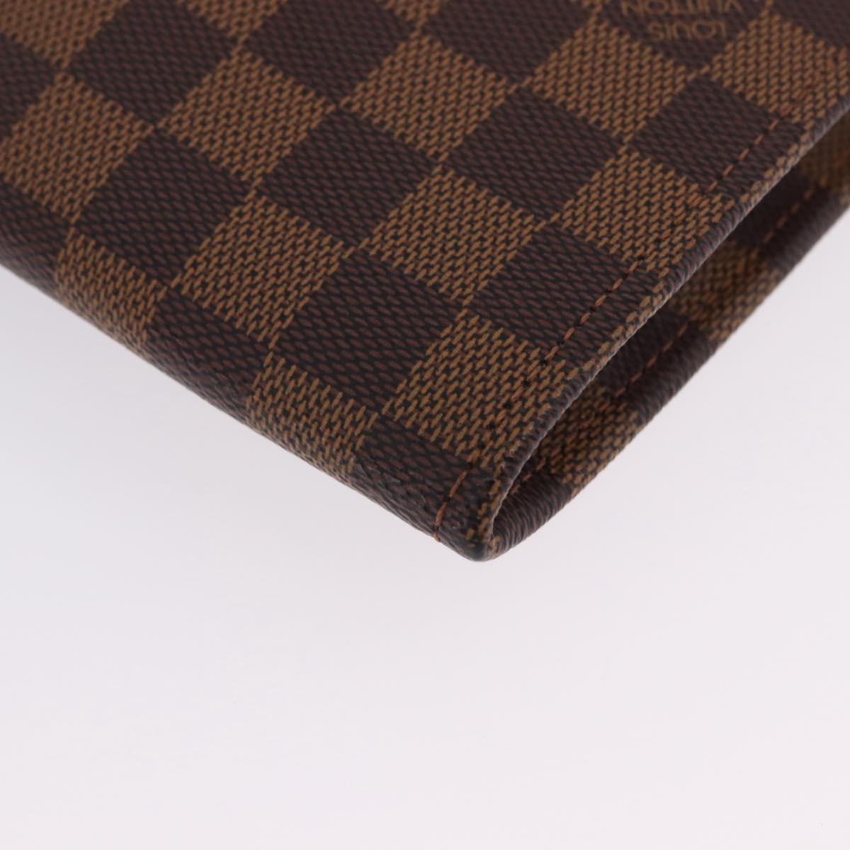 LOUIS VUITTON Damier Ebene Posh Documents Clutch Bag LV Auth 199015A