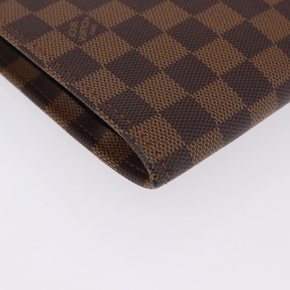 LOUIS VUITTON Damier Ebene Posh Documents Clutch Bag LV Auth 199015A
