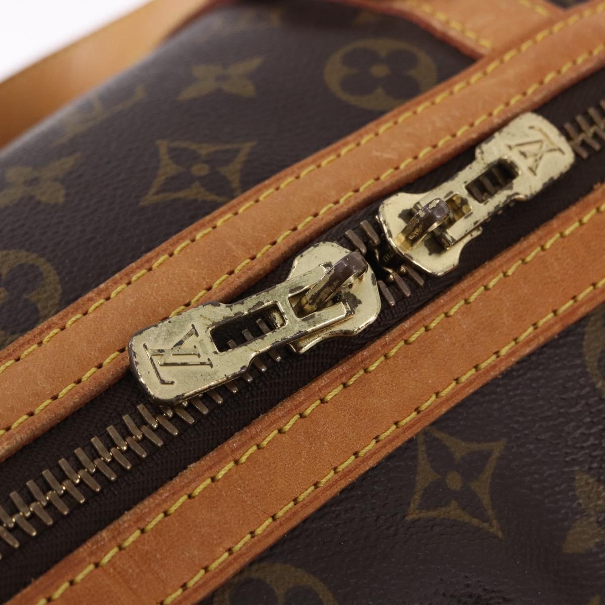 LOUIS VUITTON Monogram Sac Souple 35 Boston Bag M41626 LV Auth 199026