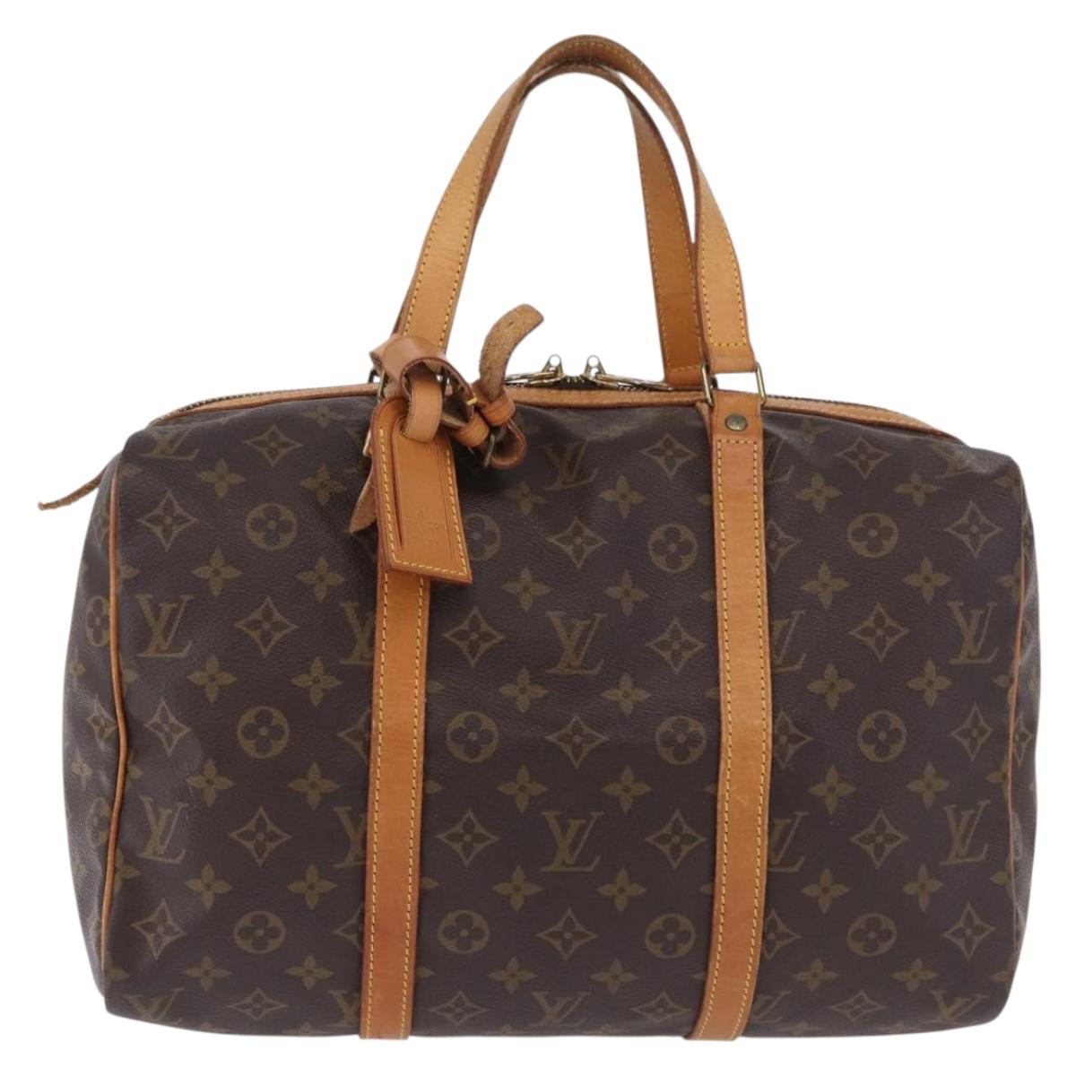LOUIS VUITTON Monogram Sac Souple 35 Boston Bag M41626 LV Auth 199026